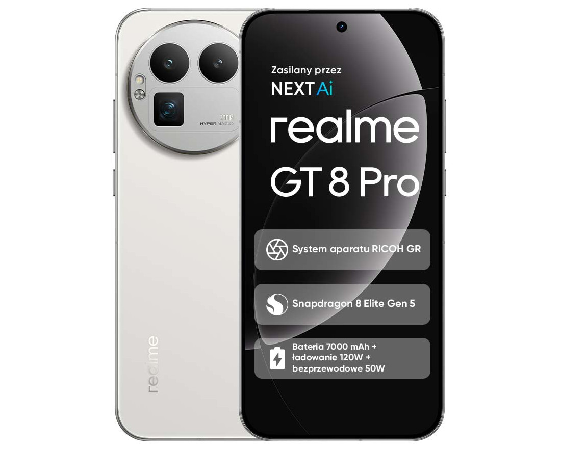 Smartfon REALME GT 8 Pro 12/256 Biały (Diary White) | sprawdź cenę