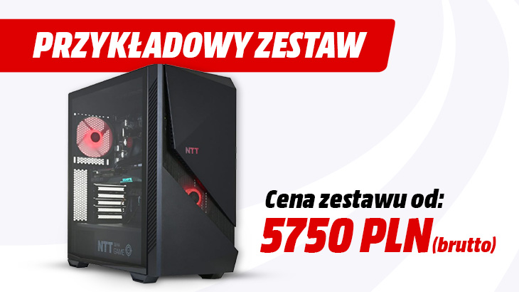 Przykładowy zestaw cena zestawu od 5750 zł brutto.