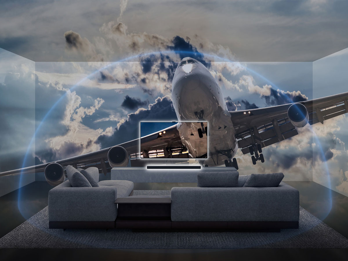 Telewizor Sony zawieszony na ścianie