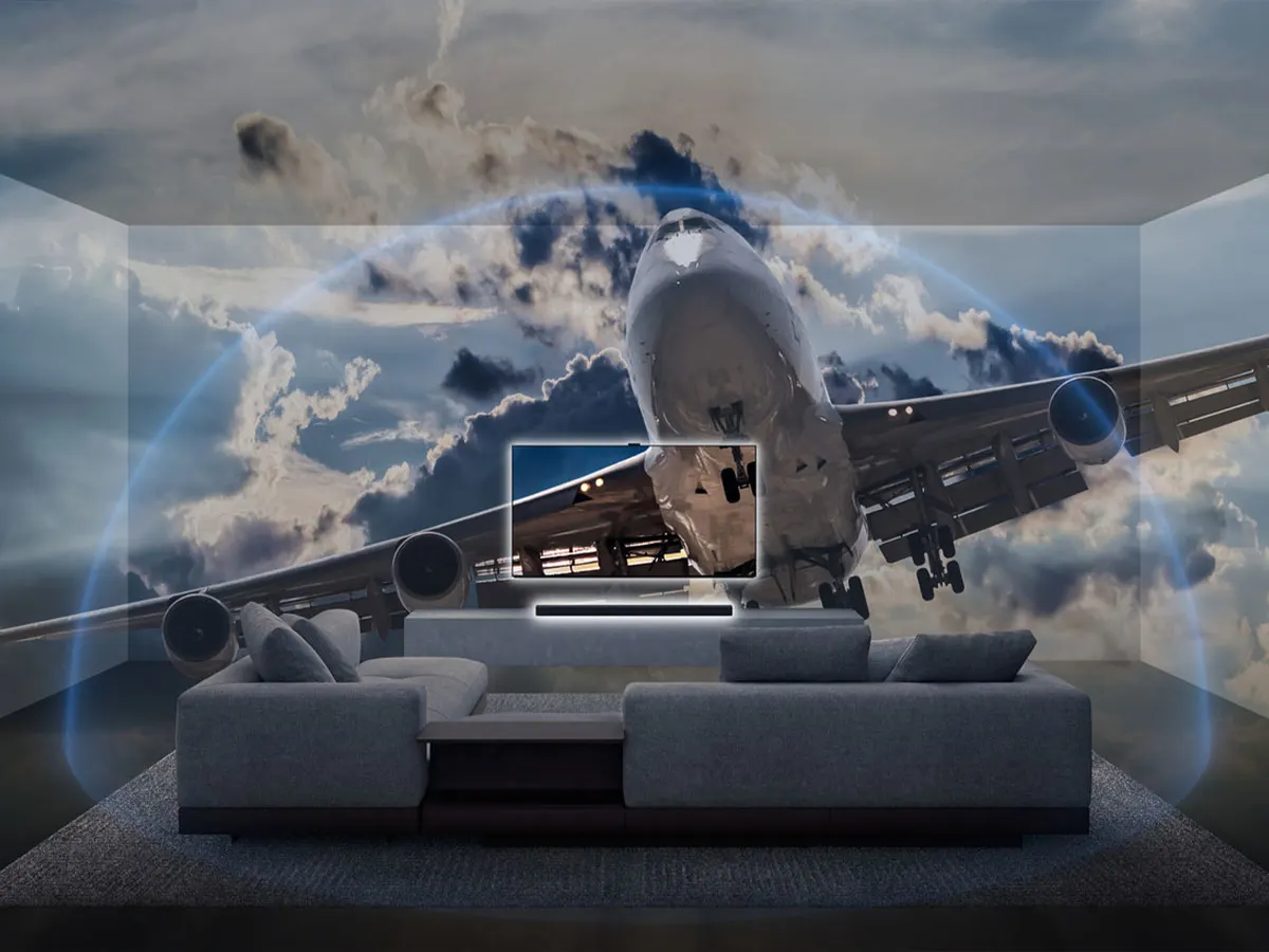 Telewizor Sony zawieszony na ścianie