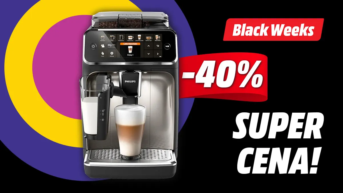 Ekspres do kawy Philips w promocji mocno przeceniony na Black Weeks w MediaMarkt