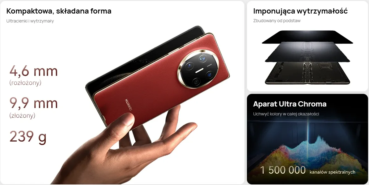 Smartfon HUAWEI Mate X6 12/512GB Czerwony (Nebula Red