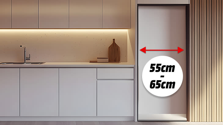 Wnęka o szerokosci 55x65 cm