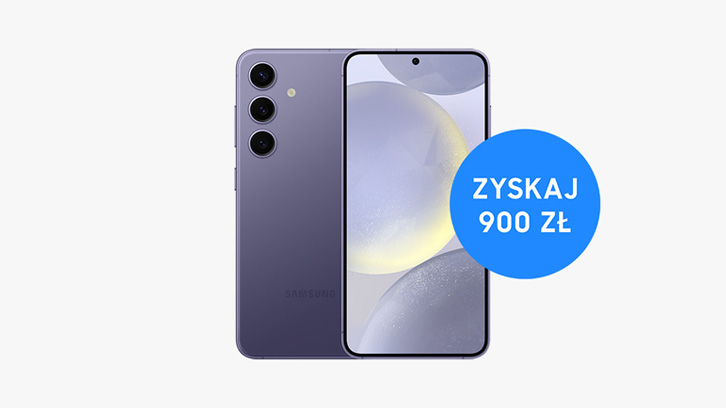 Telefon Samsung Galaxy S24 - Obok informacja "Zyskaj 900zł"