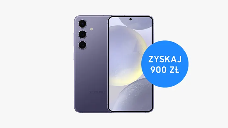 Telefon Samsung Galaxy S24 - Obok informacja "Zyskaj 900zł"