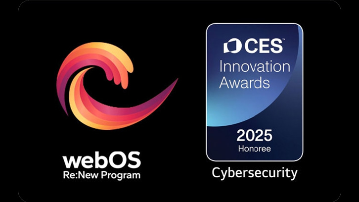 Ikona systemu webOS, i nagroda CES Innovation Awards 2025