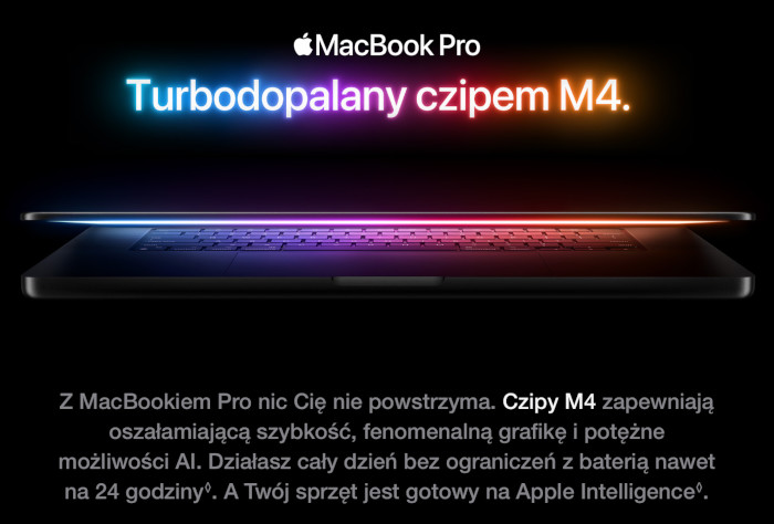 Laptop APPLE MacBook Pro (2024) 14 M4/16GB/1TB SSD/10C GPU/macOS