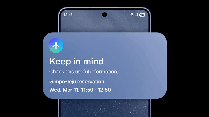 Telefon, a na nim pokazane powiadomienie o locie.