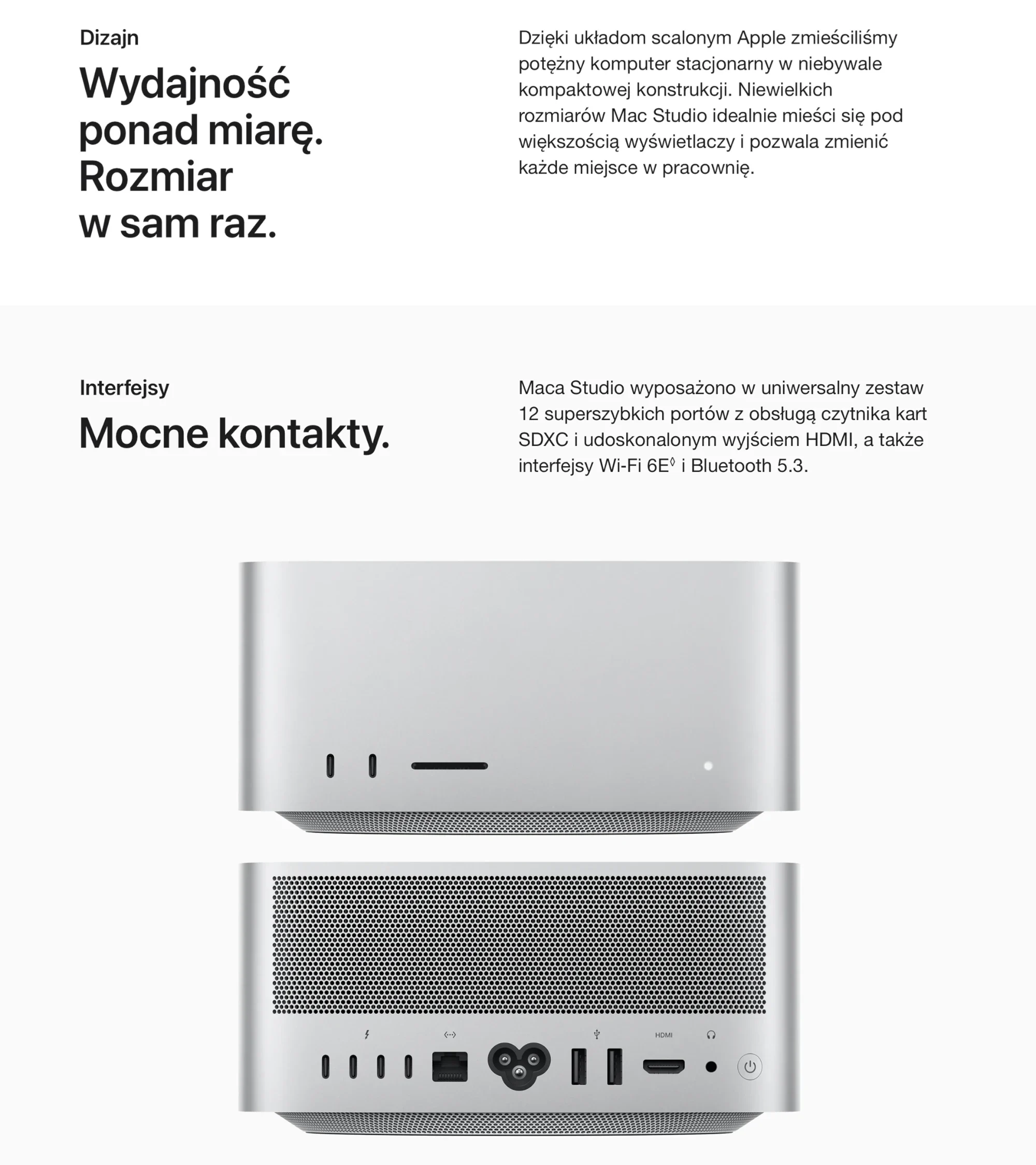 Komputer APPLE Mac Studio M2 Max/32GB/512GB SSD/macOS