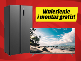 AGD i TV z wniesieniem i montażem taniej!