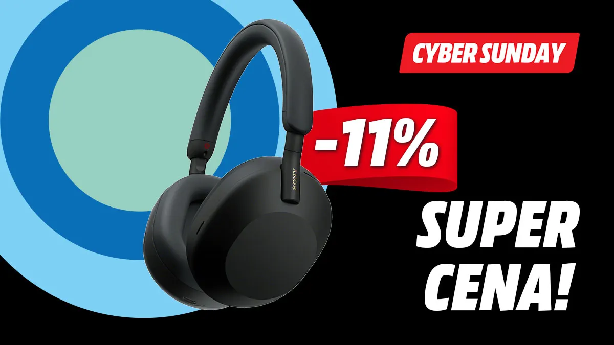Słuchawki bezprzewodowe Sony WH-1000XM5SA taniej o 11% w trakcie Cyber Monday w MediaMarkt