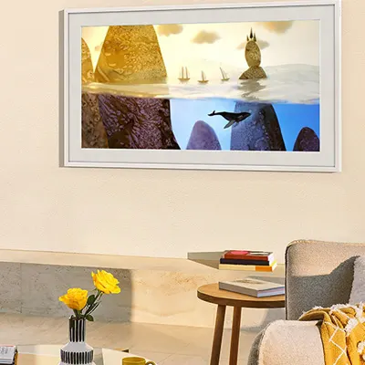 Designerskie mieszkanie z obrazem