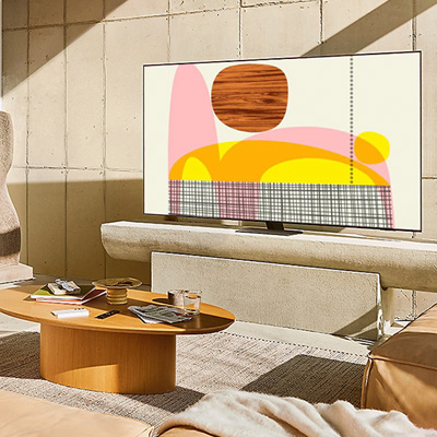 Telewizor wyświetlający obraz