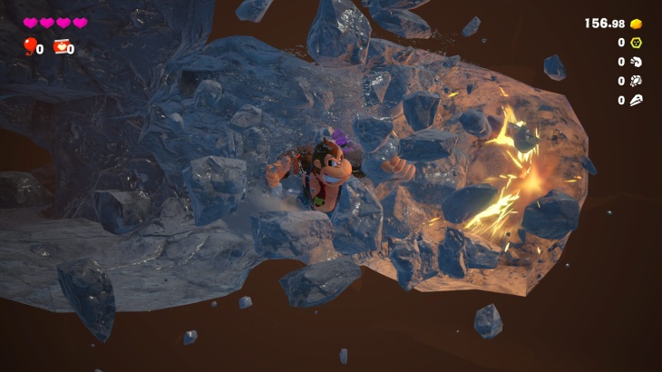 Donkey Kong niszczy teren