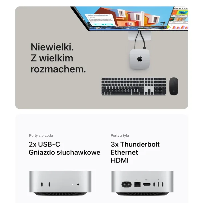 Komputer Mini PC APPLE Mac Mini M4/16GB/256GB SSD/10C GPU