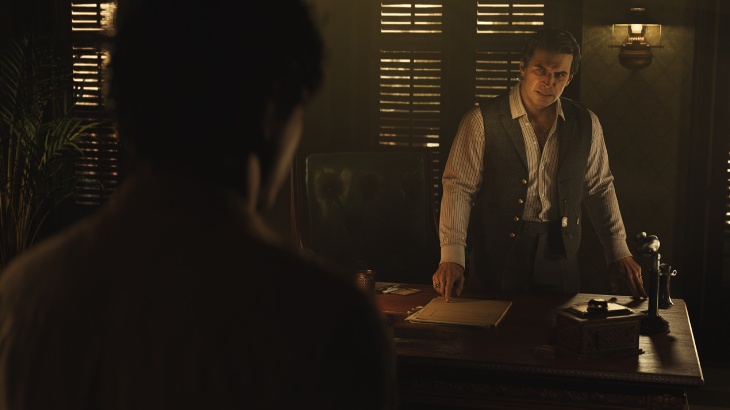 Na głównym planie Don Torrisi, który spotyka się z głównym bohaterem Mafii: The Old Country