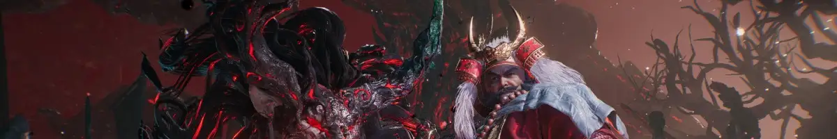 Zdjęcie przedstawia postać z premierowej gry Nioh 3