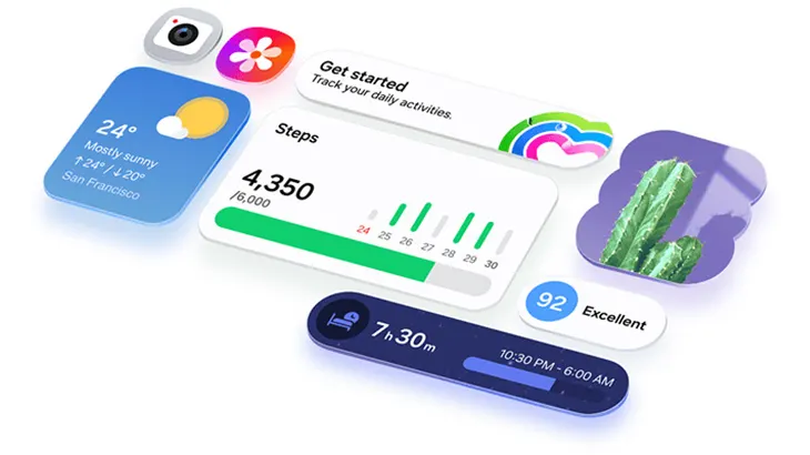Samsung Galaxy A57. One UI 8.5. Twoje Galaxy. Tak jak lubisz - wizualizacja widgetów modelu