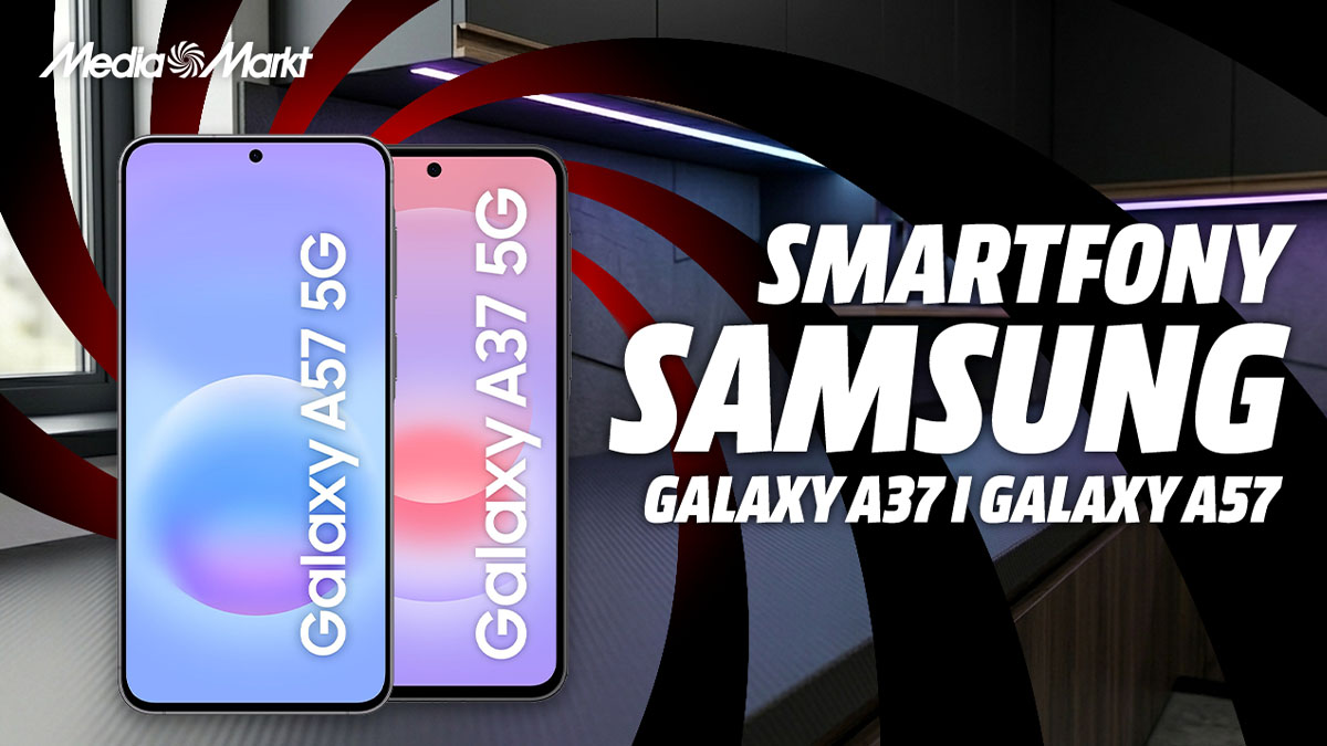 Zdjęcie poglądowe modeli Samsung Galaxy A37 i A57 
