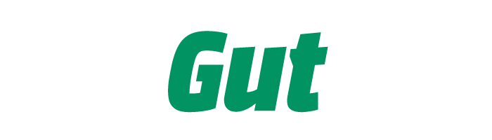 Das Wort "Gut" ist in grüner Schrift auf einem weißen Hintergrund zu sehen.