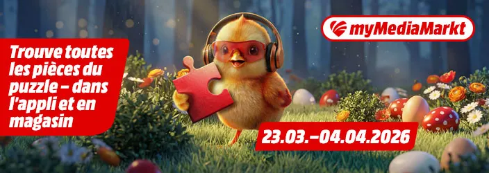 myMediaMarkt. Trouve toutes les pieces du puzzle - dans l'appli et en magasin. 23.03.-04.04.2026