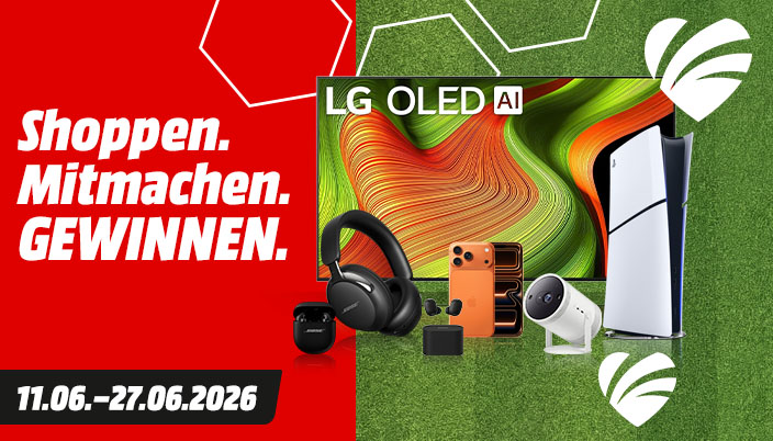 Shoppen. Mitmachen. Gewinnen.