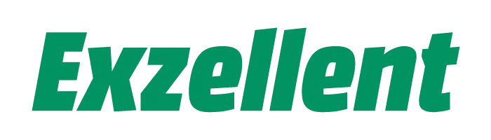 Grüner "Exzellent"-Text auf weißem Hintergrund.
