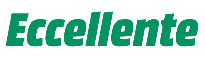 Testo “Eccellente” in verde su sfondo bianco.