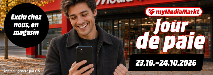 myMediaMarkt Jour de paie. Exclu chez mous, en magasin. 25.09.-26.09.2026