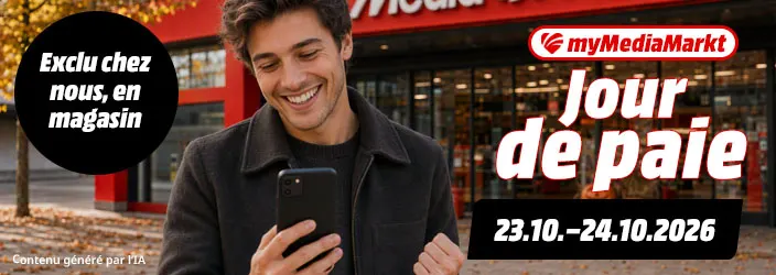 myMediaMarkt Jour de paie. Exclu chez mous, en magasin. 25.09.-26.09.2026