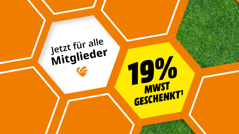Verpasse nicht unsere 19% MwSt. geschenkt¹ Aktion. Online und in deinem Markt vor Ort. Jetzt registrieren & Schnäppchen sichern.