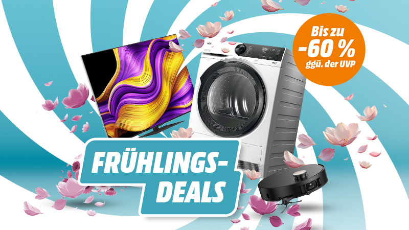 Frühlings-Deals: TV, Waschmaschine und Saugroboter, bis zu 60% günstiger als UVP. 