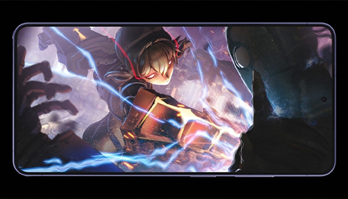 Display des Galaxy S26 Ultra, das das Artwork eines Games zeigt. 