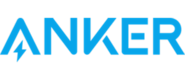 Blaues Markenlogo von Anker