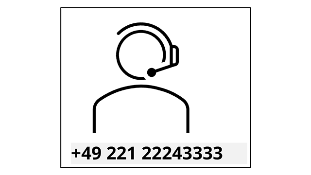 Telefonnummer +4922122243333
