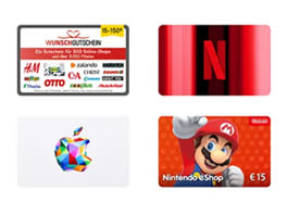 Guthaben- & Geschenkgutscheine