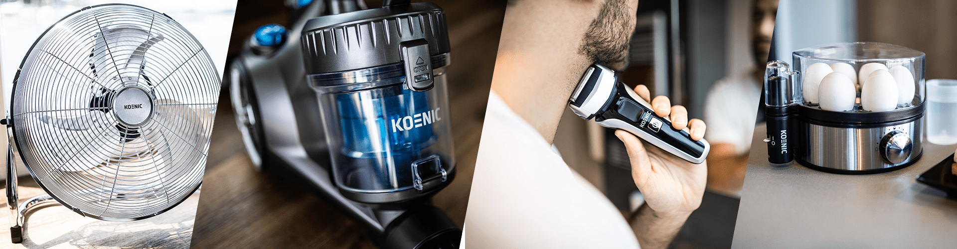 KOENIC Produkte Staubsauger Ventilator Rasierer Eierkocher