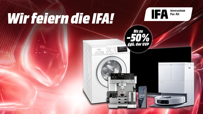 Frisch von der IFA: Sichere dir innovative Technik-Highlights zu tollen Aktionspreisen.