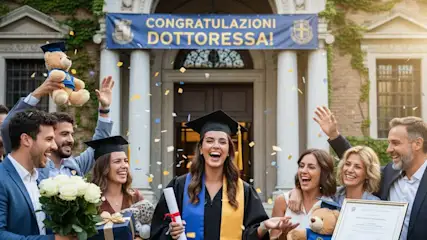 I regali per la laurea consegnati ad una neolaureata