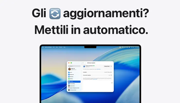 Schermo di un MacBook con una finestra aperta sulla scrivania