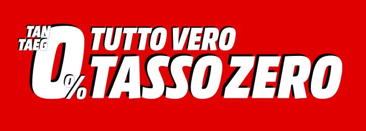 scritta "tutto vero tasso zero"
