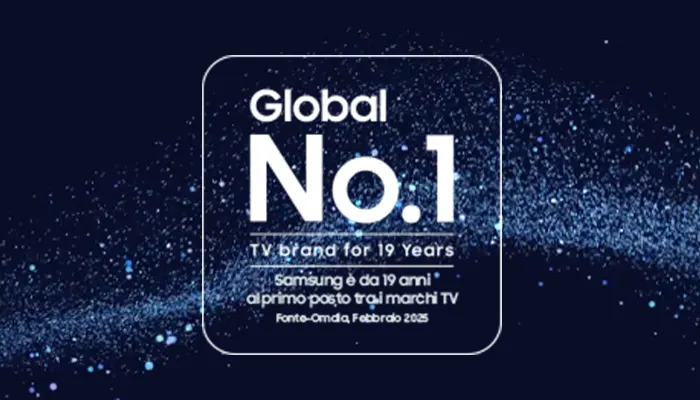 Logo Global numero 1 di Samsung