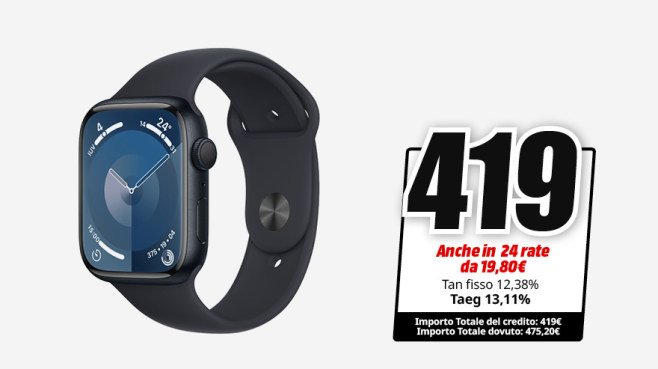 trade apple watch week / 187795 Apple Watch S9 GPS 45mm / [2-8 maggio]