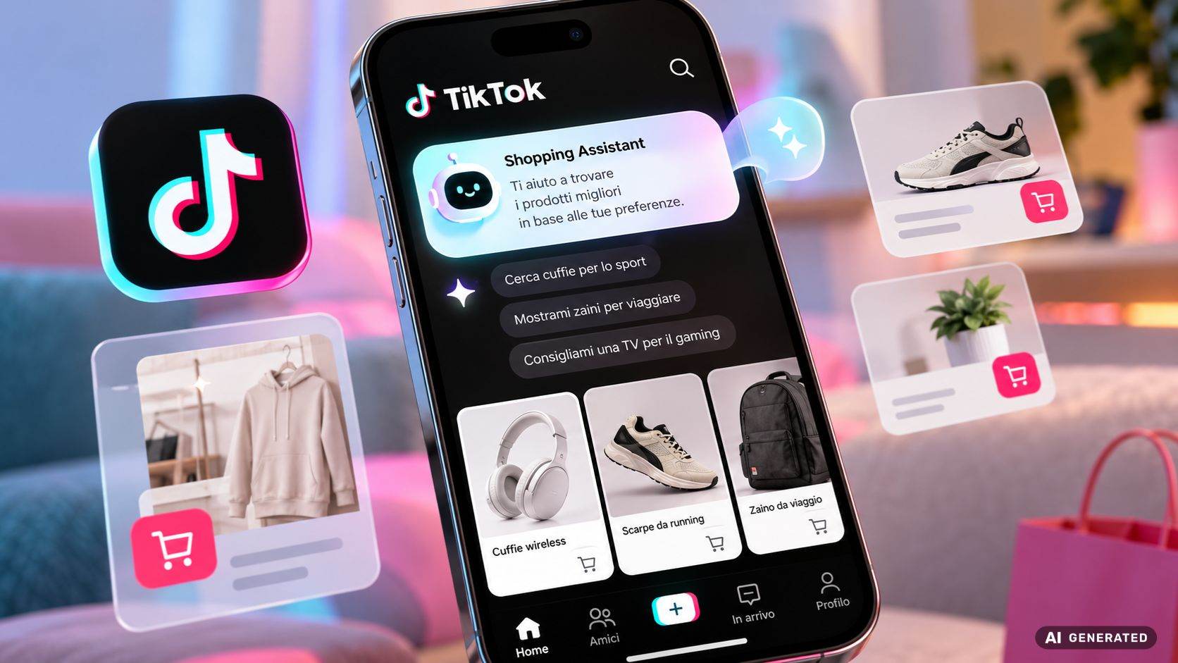 tiktok shop e l'intelligenza artificiale