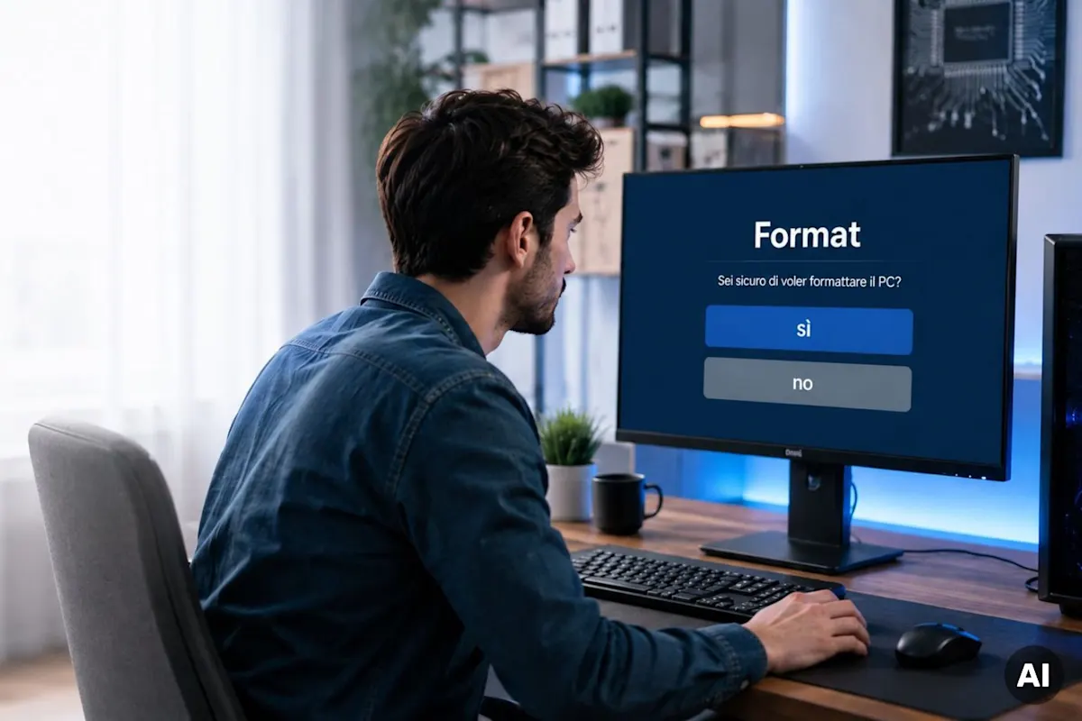 ragazzo avanti a un pc