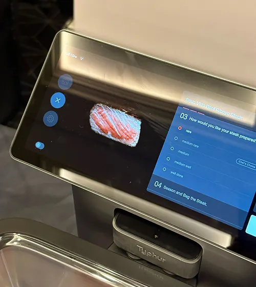 Typhur sous vide display