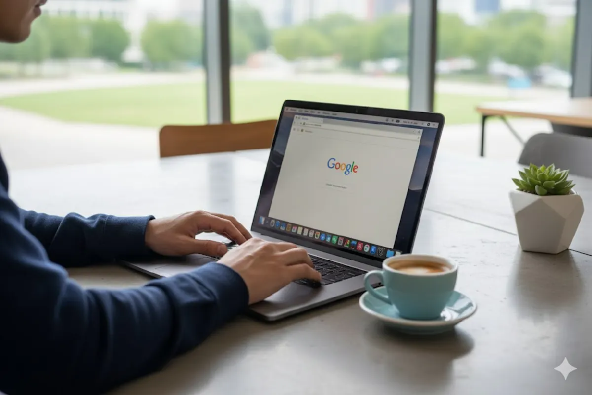 Google ricerca su un computer