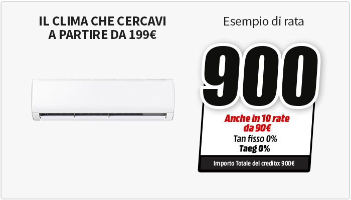 dettaglio finanziamento su promozione dedicata ai condizionatori