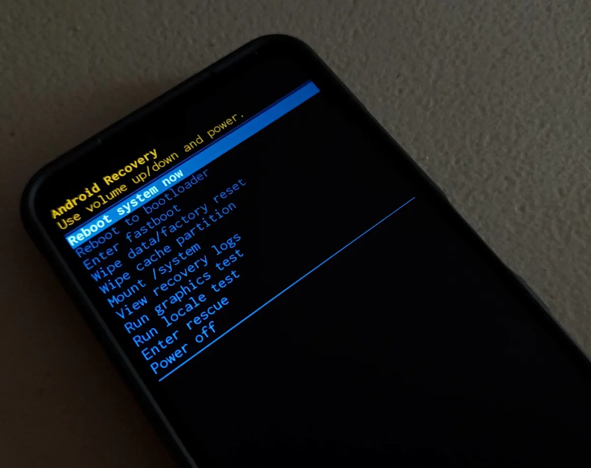 reset smartphone android