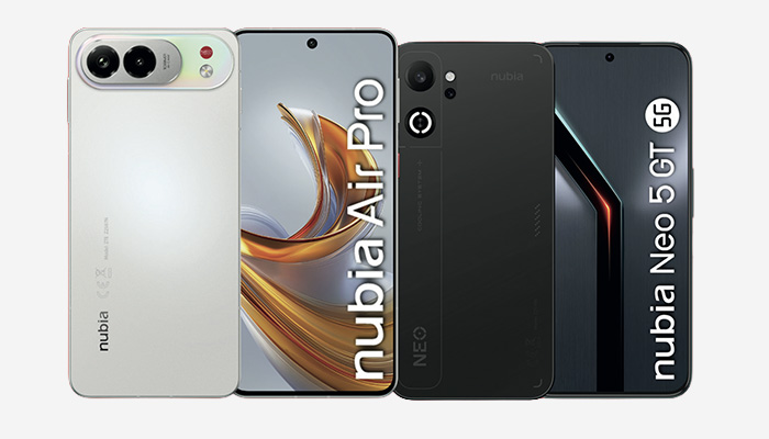 ZTE nubia Air Pro e nubia Neo 5 GT 5G